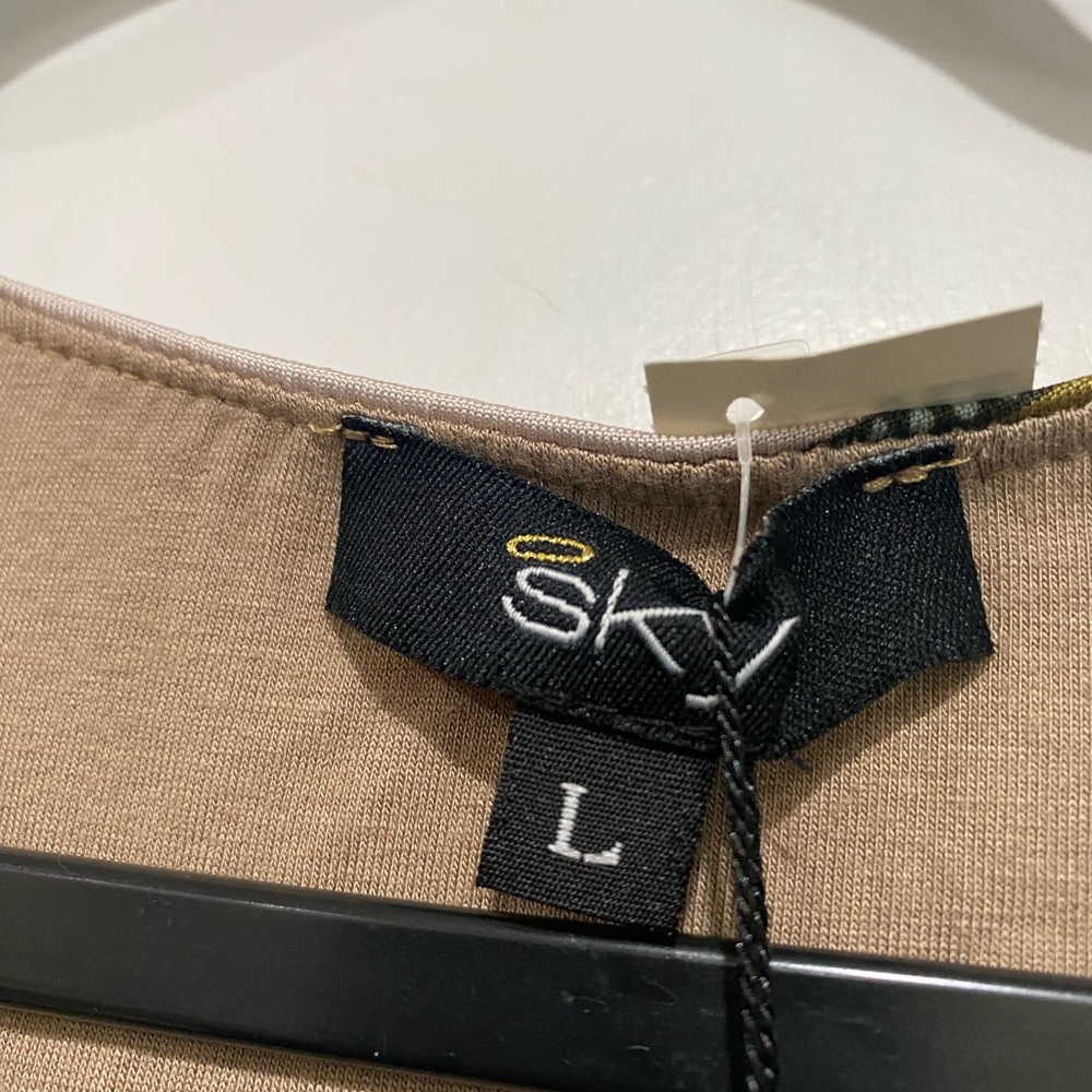 Sky Dress women’s large Mini multicolored floral cuff Bodycon long sleeves - Picture 9 of 14